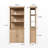 Radnor 3 Piece Configurable Writing Desk Office Set with Bookcase