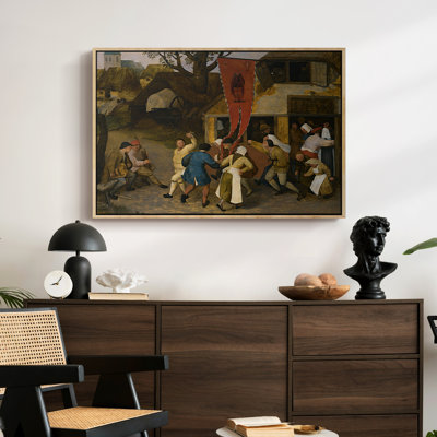 Une foire de village, c. 1567-1569 - Pierre Bruegel l'Ancien, toile tendue avec châssis