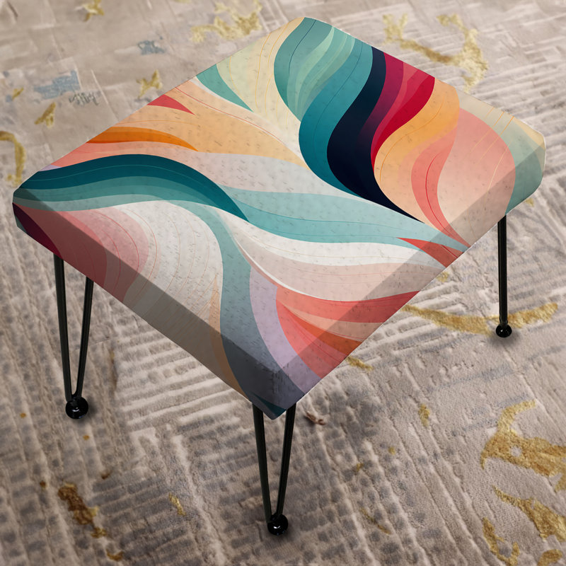 Modern Zen - Striped Rectangle Ottoman