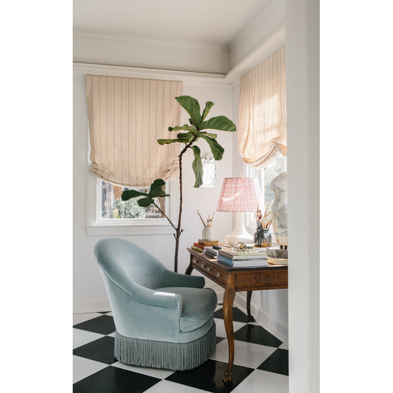 Carley Summers X River & Bord: The Page Swivel Chair, Brown Fabric