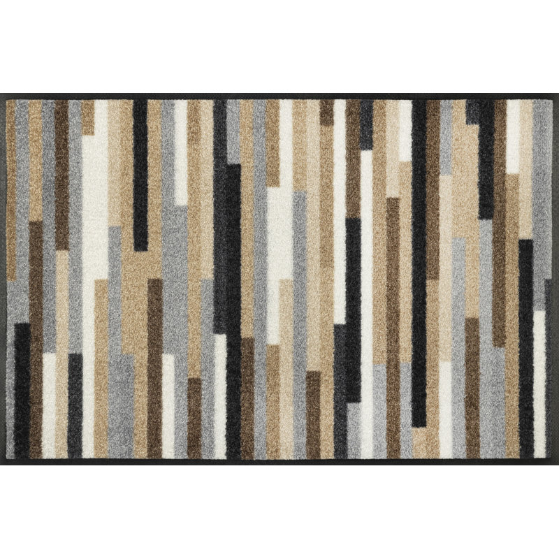 Mikado Non-Slip Doormat, Rectangular 50 x 75cm, Brown
