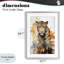 Wild Cheetah Grace, reproduction sous verre encadrée, design par Ray Powers-1726874841-1726874916