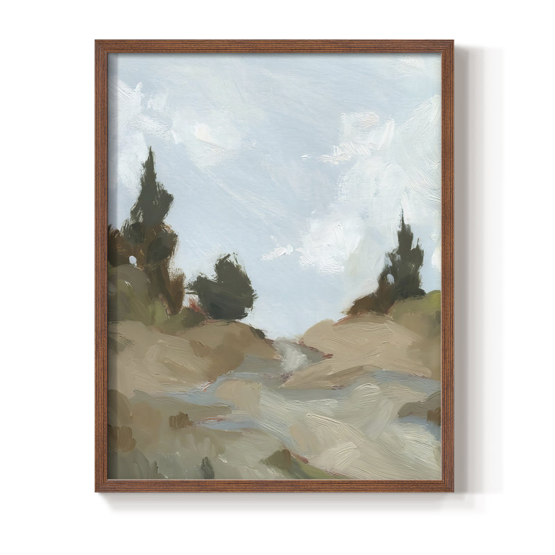 Reproduction encadrée de West Trail, Brun, H 14 po x l 11 po
