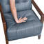Fauteuil d'appoint rembourré de style moderne, fauteuil confortable-975429456
