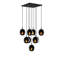 Everglades 9 - Light Black Cluster Pendant