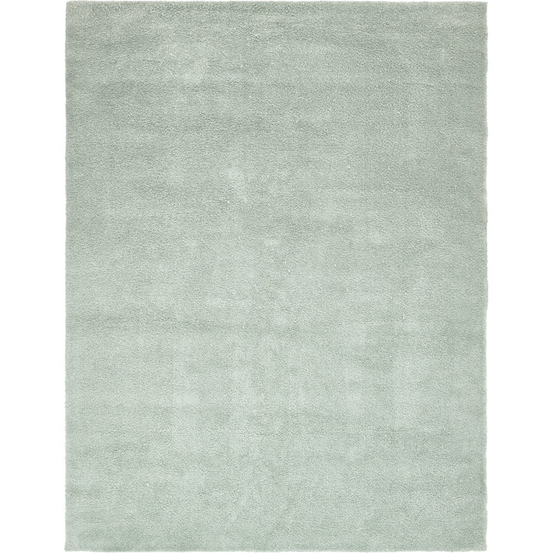 Tapis bleu clair Zuniga, Rectangle 10 pi x 13 pi 1 po