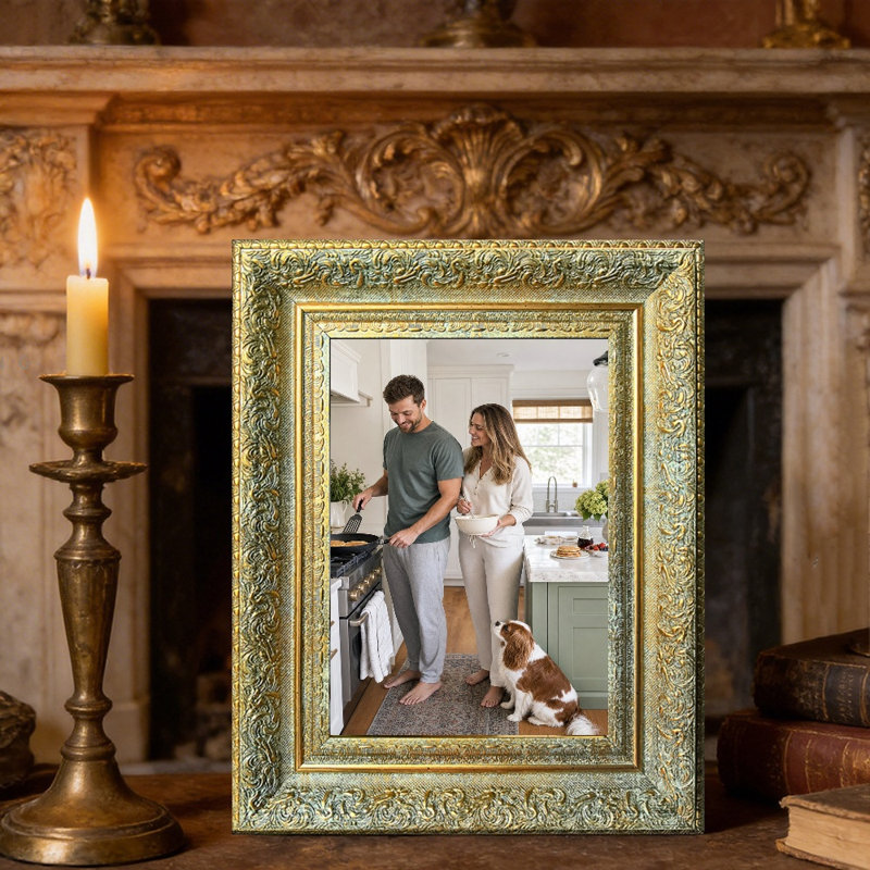 Cadre photo chaud antique 1PC 8 "x 10" avec cadre PS, Antique Gold, 1, L 8 po x H 10 po