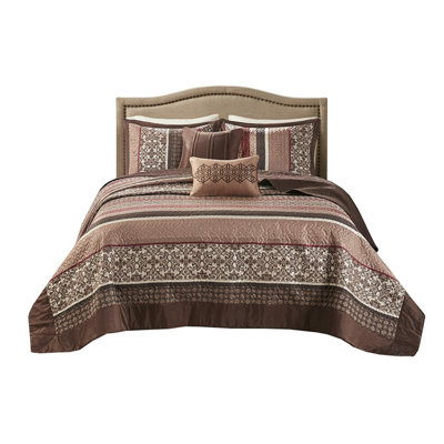 Reversible King Bedding Sets, Cotton Filled Jacquard Traditional Home