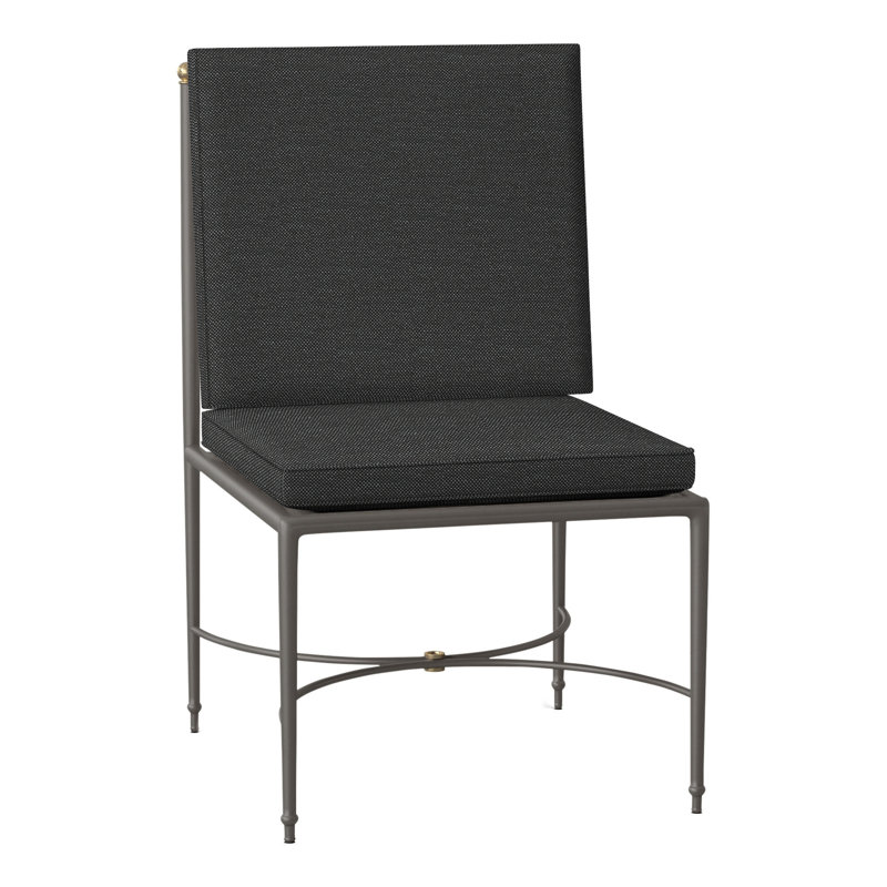 Chaise d'appoint en aluminium Roma, Welt, Perigold Ishi anthracite
