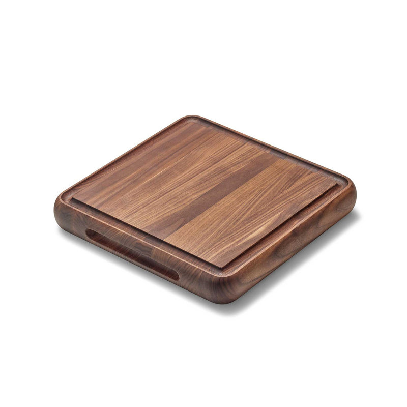 Caraway 12" Prep & Serve Butcher Block, 12 Inch, Walnut