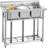 Commercial Single-Bowl Kitchen Sink with Workstation