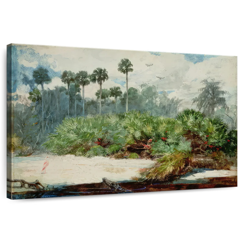 Gillard dans une jungle de Floride, H 16 po x l 24 po