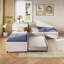 Lits peu encombrants, conception de coin simple en lin MDF pour maison familiale