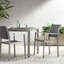 Chaises d'extérieur grises avec structure en aluminium (2) -, météo, moderne pour le jardin et la terrasse Cape Coral - aluminium, bord de piscine