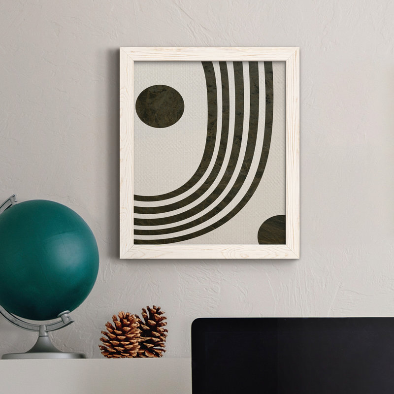 «Tubular Abstract I», peinture sur toile encadrée, H 37,5 po x l 27,5 po x P 1,5 po, Blanc