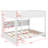 Queen Over Queen Bunk Bed With Cabinets And USB-1462132501