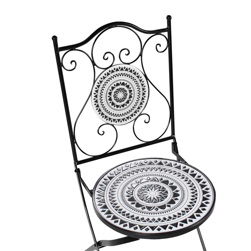 COMISO Folding Patio Dining Side Chair