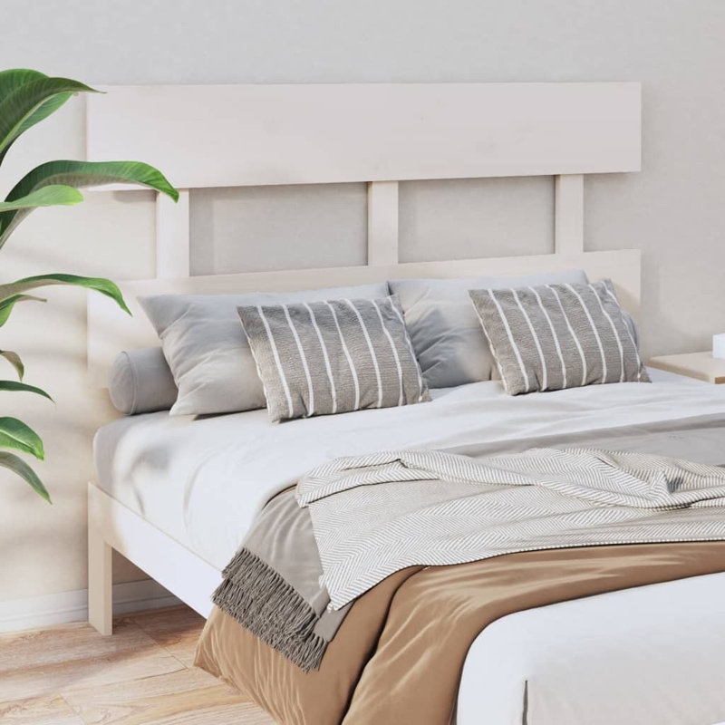 Diomede Solid Wood Headboard, Small Double (4'), Grey