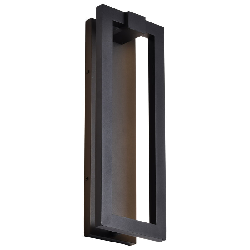 Crew LED Outdoor Sconce - Sand Black Finish, 40 W, 19.13'' H x 7'' W x 3.88'' D