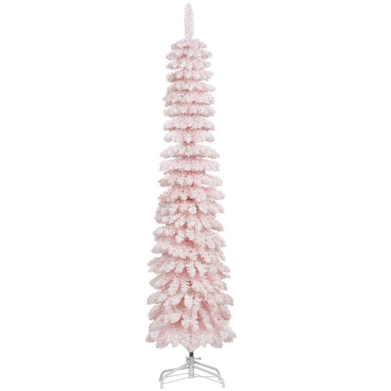 6' Artificial Christmas Tree with Realistic Branches Pink