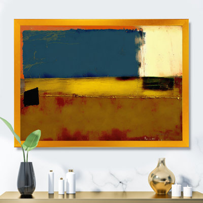 «Blue Sky Above Redend Point VII», art mural abstrait sur toile