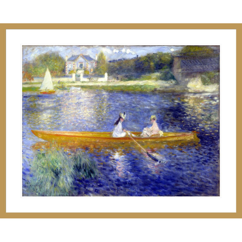 «The Skiff» par Pierre-Auguste Renoir, impression giclée sur cadre, H 33,43 po x l 41,5 po