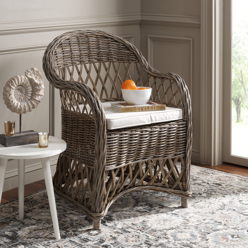 Fauteuil en coton de 25,5 po de largeur Sephina, Kubu naturel
