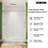Pistis 56" - 60" W x 76" H Single Sliding Frameless Shower Door-91982593