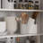 White Corner Accent Cabinet with Doors Space-Saving Storage Accent Cabinet 16"Dx31"Wx36"H-794773050-794773444