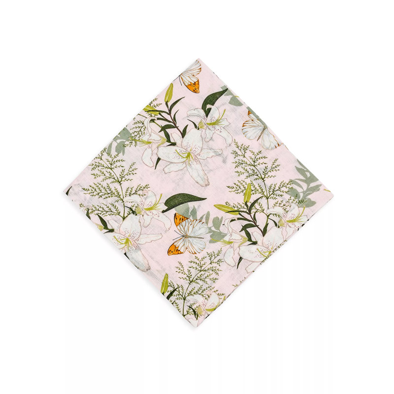 Floral Linen Square Napkins