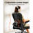 Ergonomic Drafting Chair - Standing Desk Chair With Flip-Up Armrests, Adjustable Height, Lumbar Support & Adjustable Footrest Ring