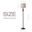 Lampe sur pied traditionnelle 62,4 po Dontaz