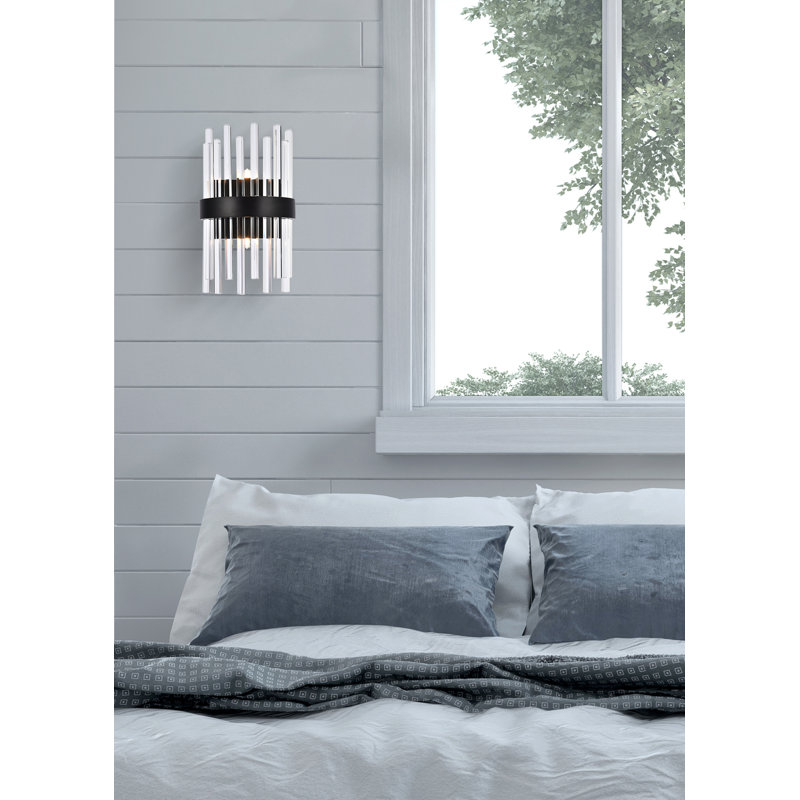 Dalton Flush Mounted Sconce, Black