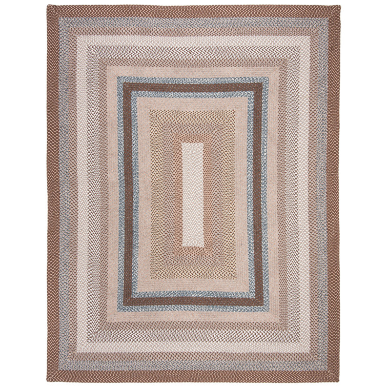 Liptak Braided Hand Woven Performance Machine Washable Geometric Rug
