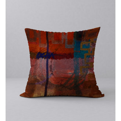 Abstract Reversible Throw Pillow