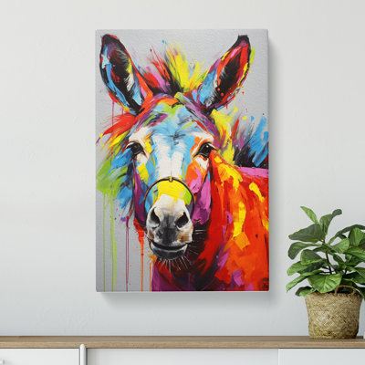 Donkey Pop No.2 - Wrapped Canvas