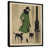 Toile noire avec cadre flottant
