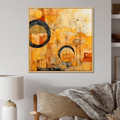 «Escape to Serenity Vintage Gold Watercolor», reproduction sur toile