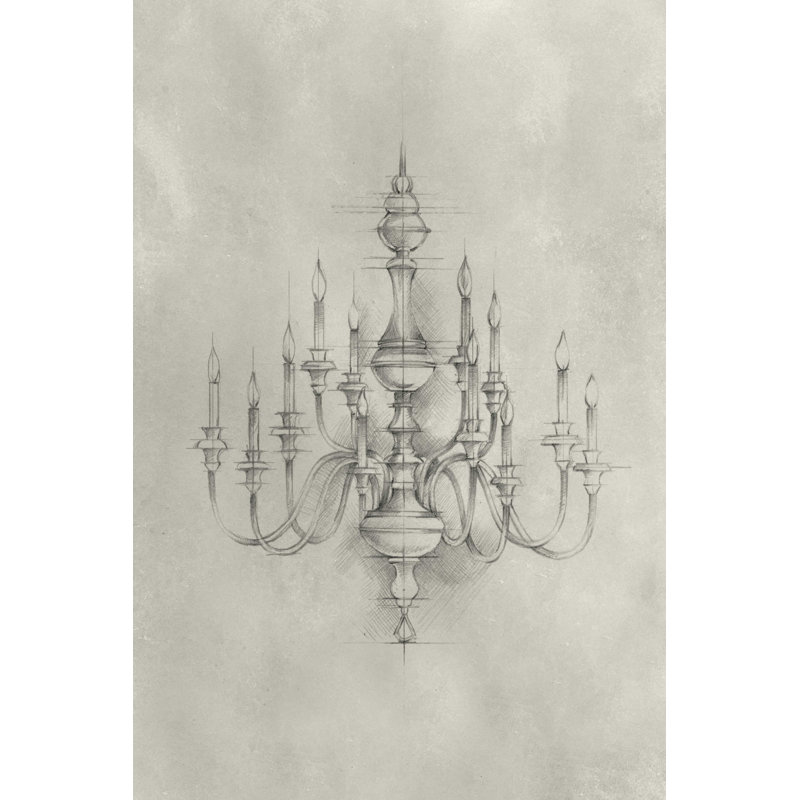 Lustre schématique I, H 18 po x l 12 po
