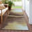 Machine Washable Indoor/Outdoor Lockway ACN2419 Abstract Rug-302049969