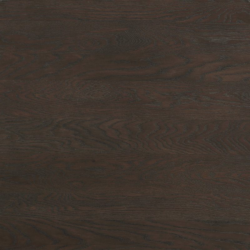 Alden Solid Wood Coffee Table, Dark Brown Wood