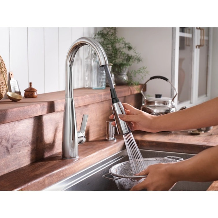 Haelyn Single-Handle Pull-Down Sprayer Kitchen Faucet with Reflex and Power Clean