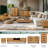 ACACIA Elara 5-Drawer Natural Oak Solid Wood Tall Dresser – Bedroom Dresser With CNC Wave Detail – Mid-Century Modern Vertical Chest For Small Spaces, 5 Years Warranty-114395519
