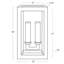 2 - Light Outdoor Sconce