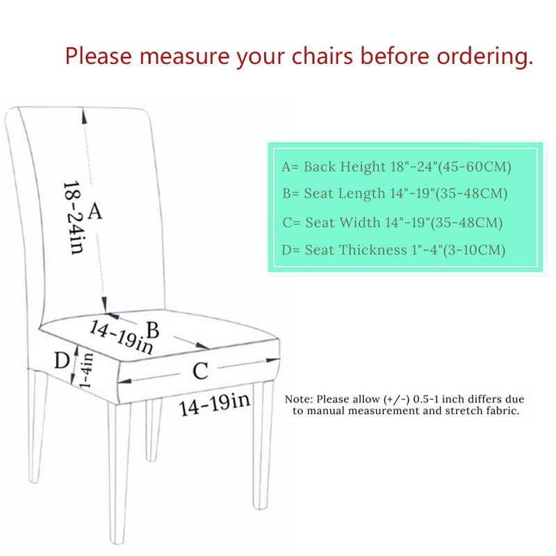 Housse pour chaise de salle à manger, Mélange de polyester noir / blanc