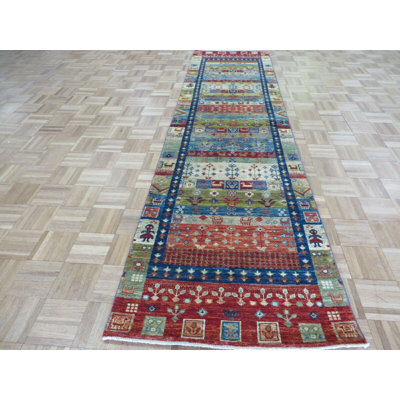 One-of-a-Kind 2'6" X 9'9" Wool Area Rug in Multicolor