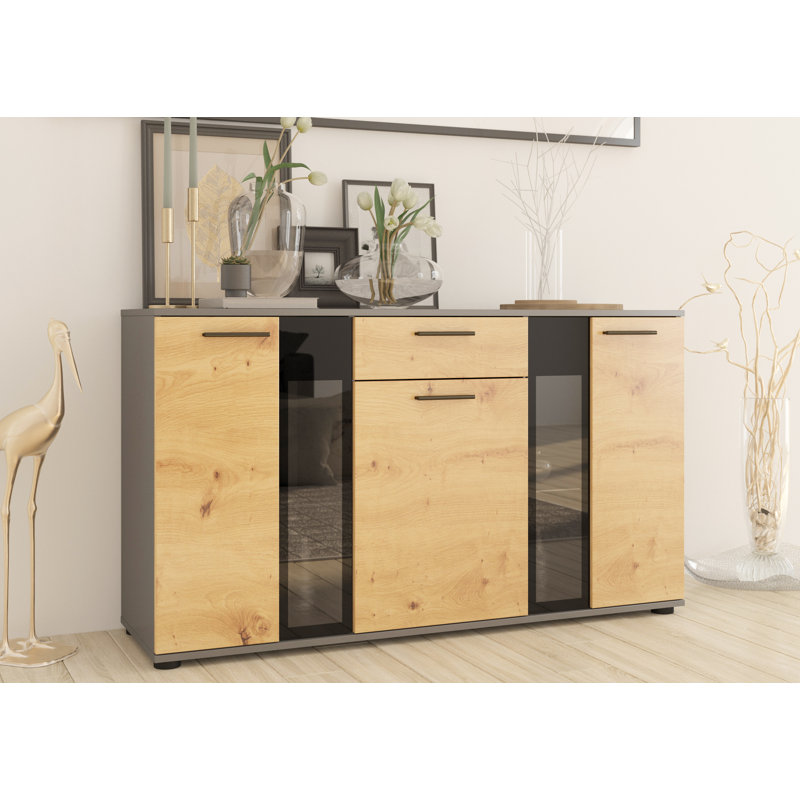 Evrett Sideboard, Yellow/Grey