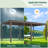 Louvered Pergola, Outdoor Sun Shade Pergola with Metal Frame and Adjustable Rainproof Roof-104879260