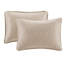 Couvre-lit réversible kaki très grand - Coton doux prélavé, attrait très élégant, surdimensionné pour une apparence impeccable, 2 taies décoratives incluses à l'intérieur du drapé Allure