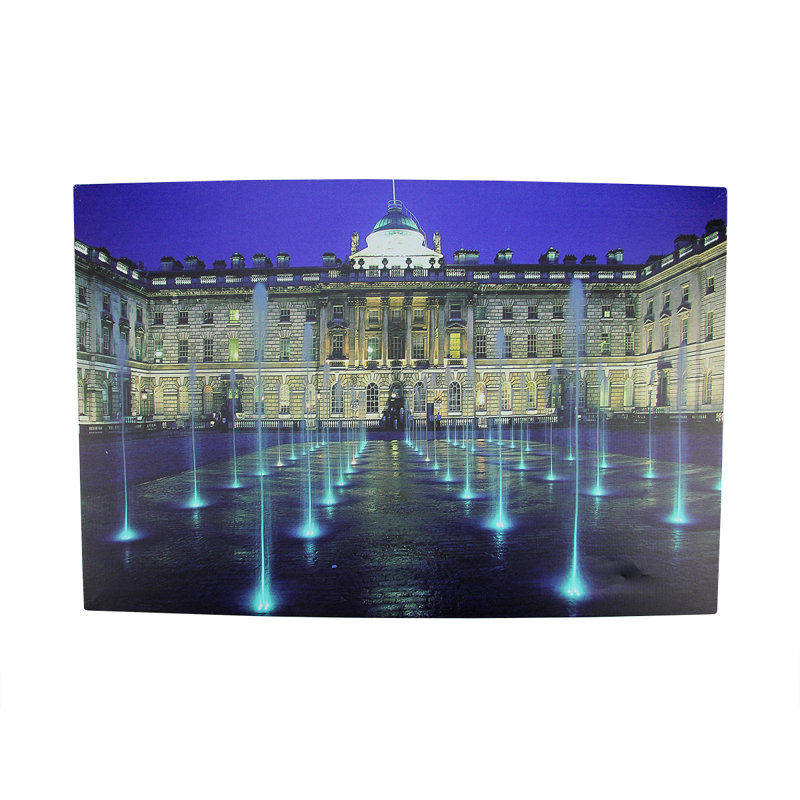 Art mural en toile 15,75 "x 23,5" à DEL, célèbre Somerset House London